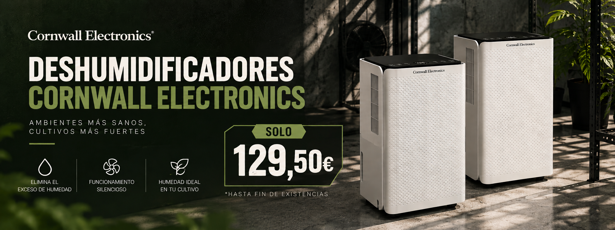 Deshumidificadores Cornwall en oferta